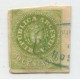 ARGENTINA 1862 GJ 8 ESTAMPILLA ESCUDITO DE 10 Cts CON PEQUEÑO ADELGAZAMIENTO SIEMPRE UN BUEN SELLO CLASICO Y RARO CON BORDE DE HOJA U$ 88